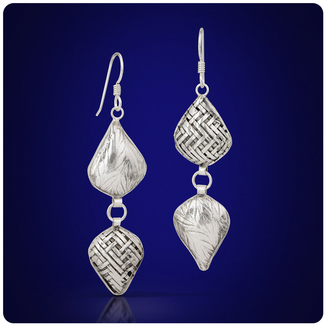 DOUBLE TEARDROP EARRINGS
